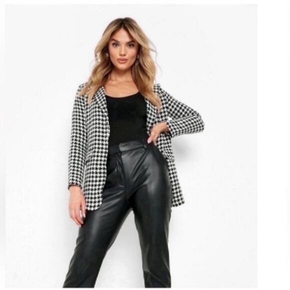 New Print Open Front Tweed Blazer Size  XS - Picture 11 of 11